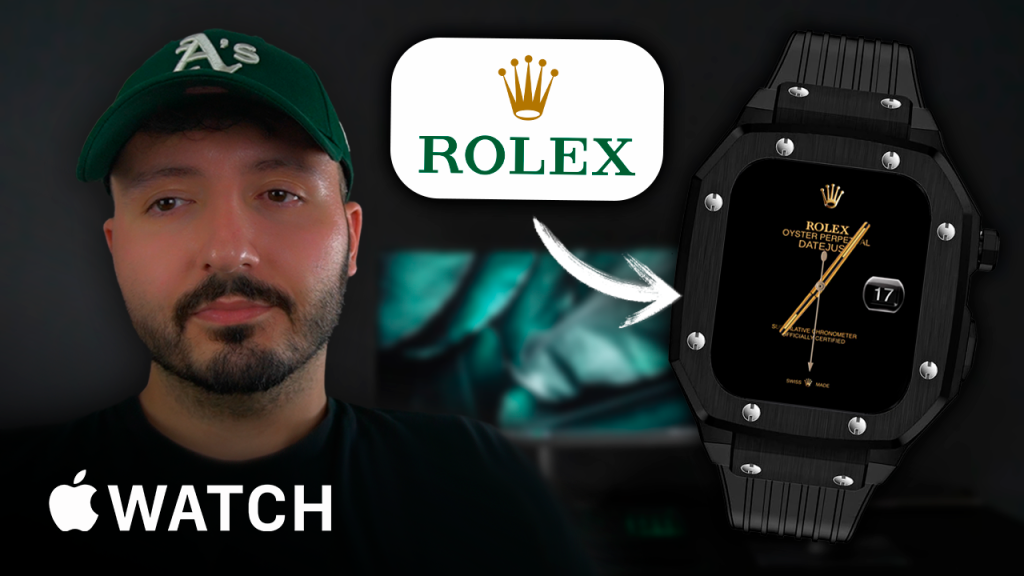Fondos de pantalla personalizados en apple watch con logos de marcas de lujo.