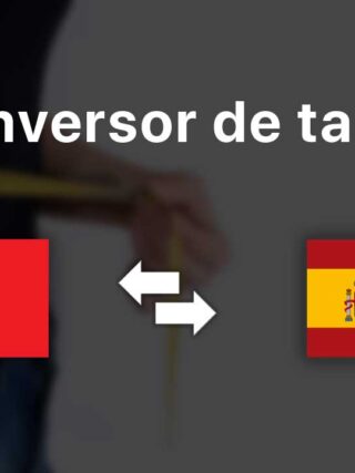 Conversor de tallas chinas a españolas
